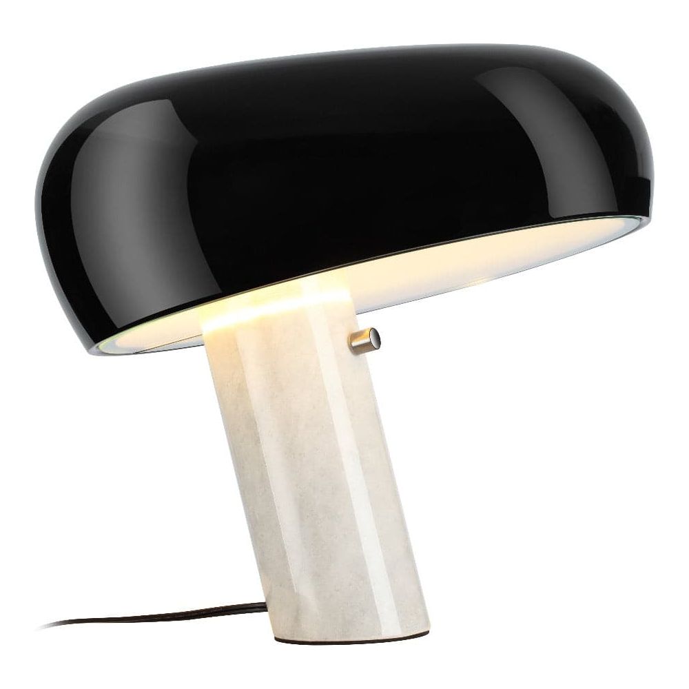 Mid Century Beagle Marble Table Lamp-France & Son-LBT2006BLKWHT-Table LampsBlack-6-France and Son