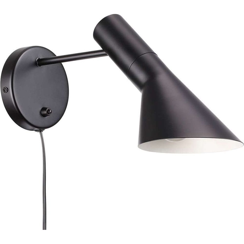 AJ Wall Sconce - Black-France & Son-LBW002BLACK-Wall Lighting-3-France and Son