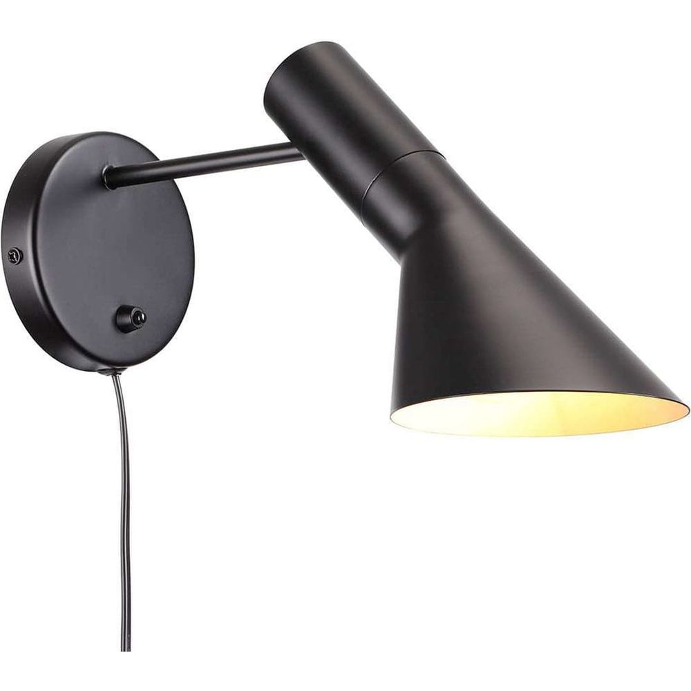 AJ Wall Sconce - Black-France & Son-LBW002BLACK-Wall Lighting-2-France and Son