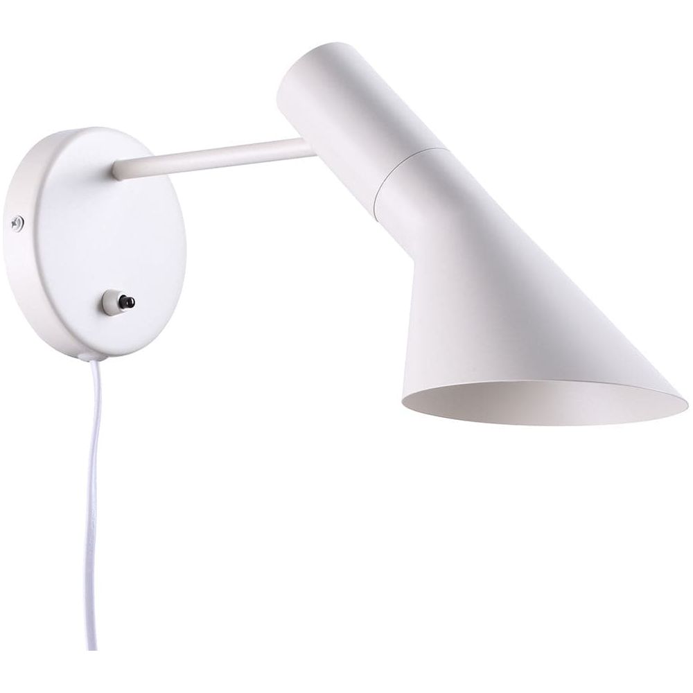 AJ Wall Sconce - Black-France & Son-LBW002WHITE-Wall LightingWhite-4-France and Son
