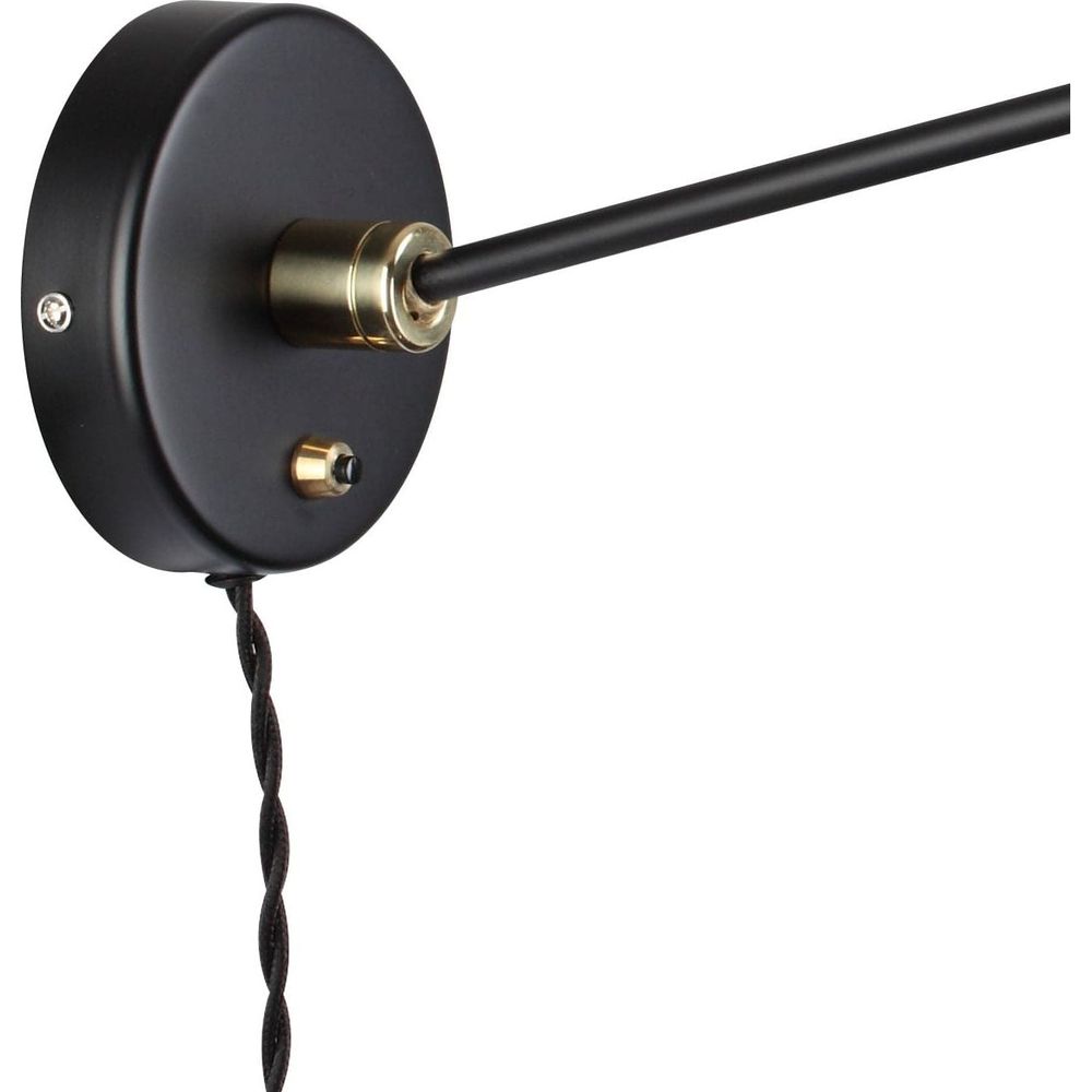 Mid Century Mouille Double Swivel Sconce - 28"-France & Son-LBW017BLK28-Wall Lighting-3-France and Son