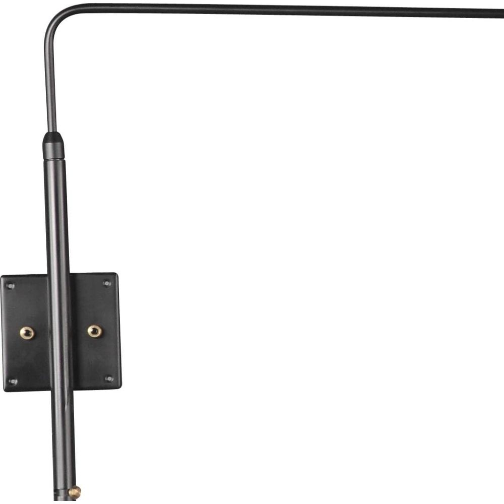 Muille MSC-R2 Rotating Wall Sconce - Two Arm Straight-France & Son-LAW031BLKD-Wall Lighting-3-France and Son