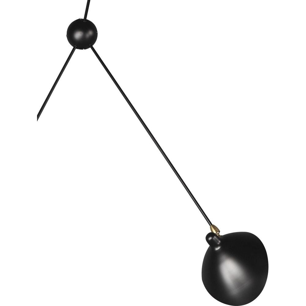 MSC-SP3 Three Arm Spider Sconce-France & Son-LBW032BLK-Wall Lighting-4-France and Son