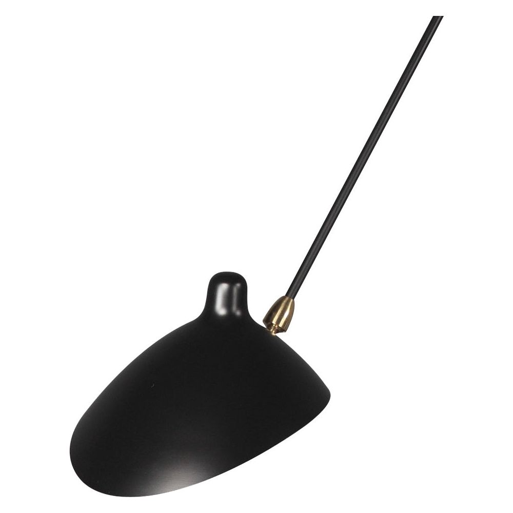 MSC-SP3 Three Arm Spider Sconce-France & Son-LBW032BLK-Wall Lighting-2-France and Son