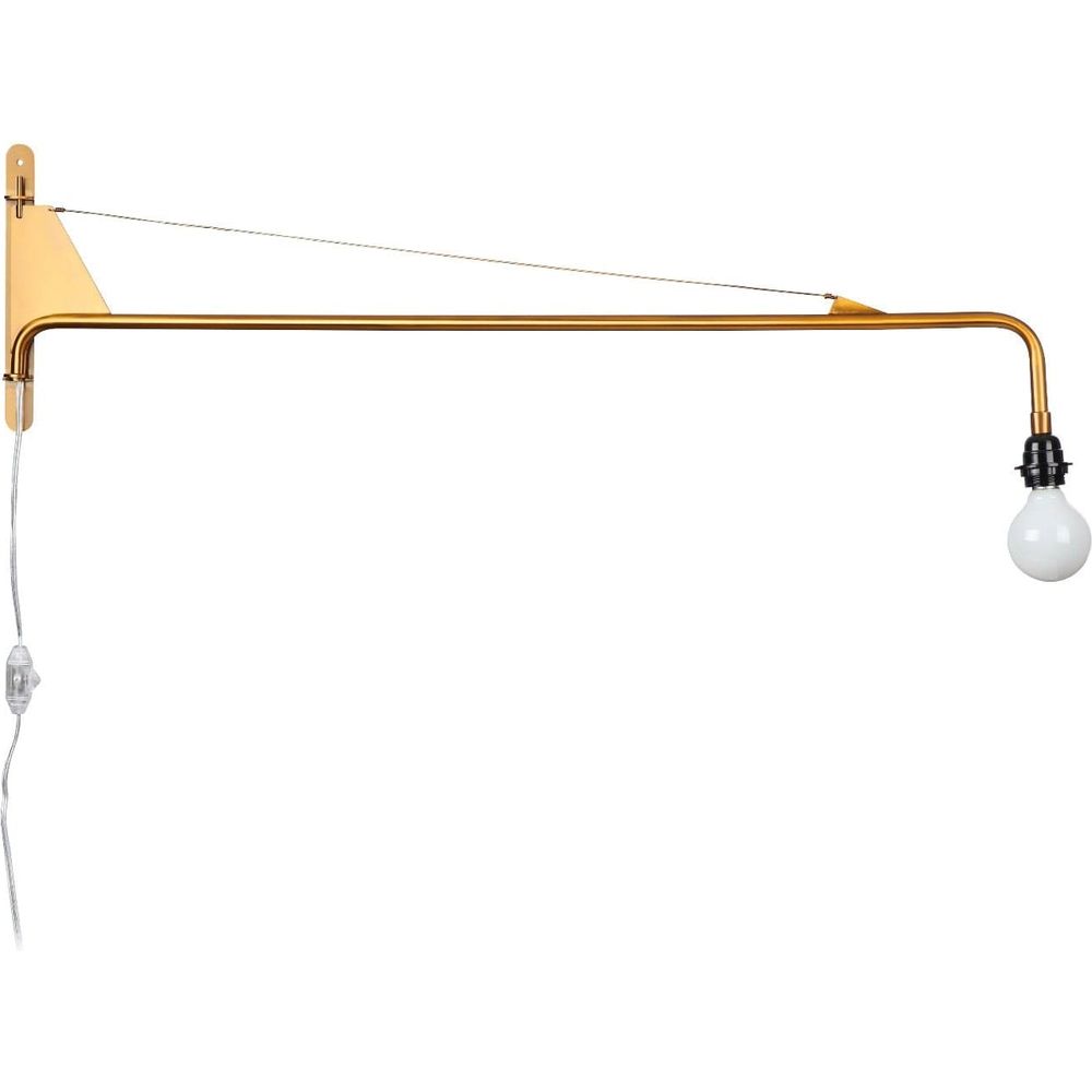 Mid Century Gannon Rotating Wall Lamp-France & Son-LBW044BRASS-Wall LightingBrass-2-France and Son
