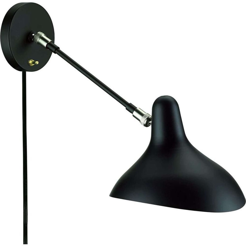 Mantis Adjustable Arm Wall Lamp - Black