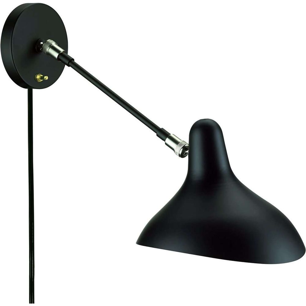 Mantis Wall Sconce-France & Son-LAW051BLKD-Wall Lighting-2-France and Son