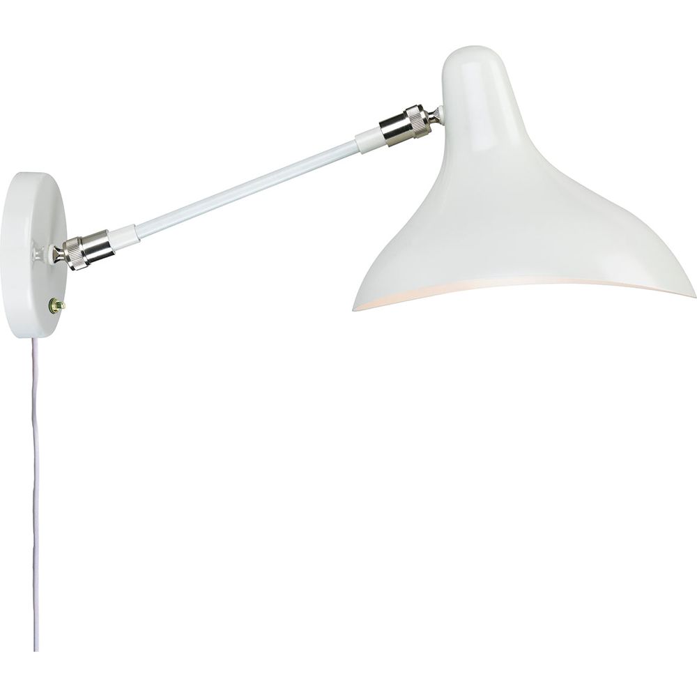 Mid Century Mantis Wall Sconce - White