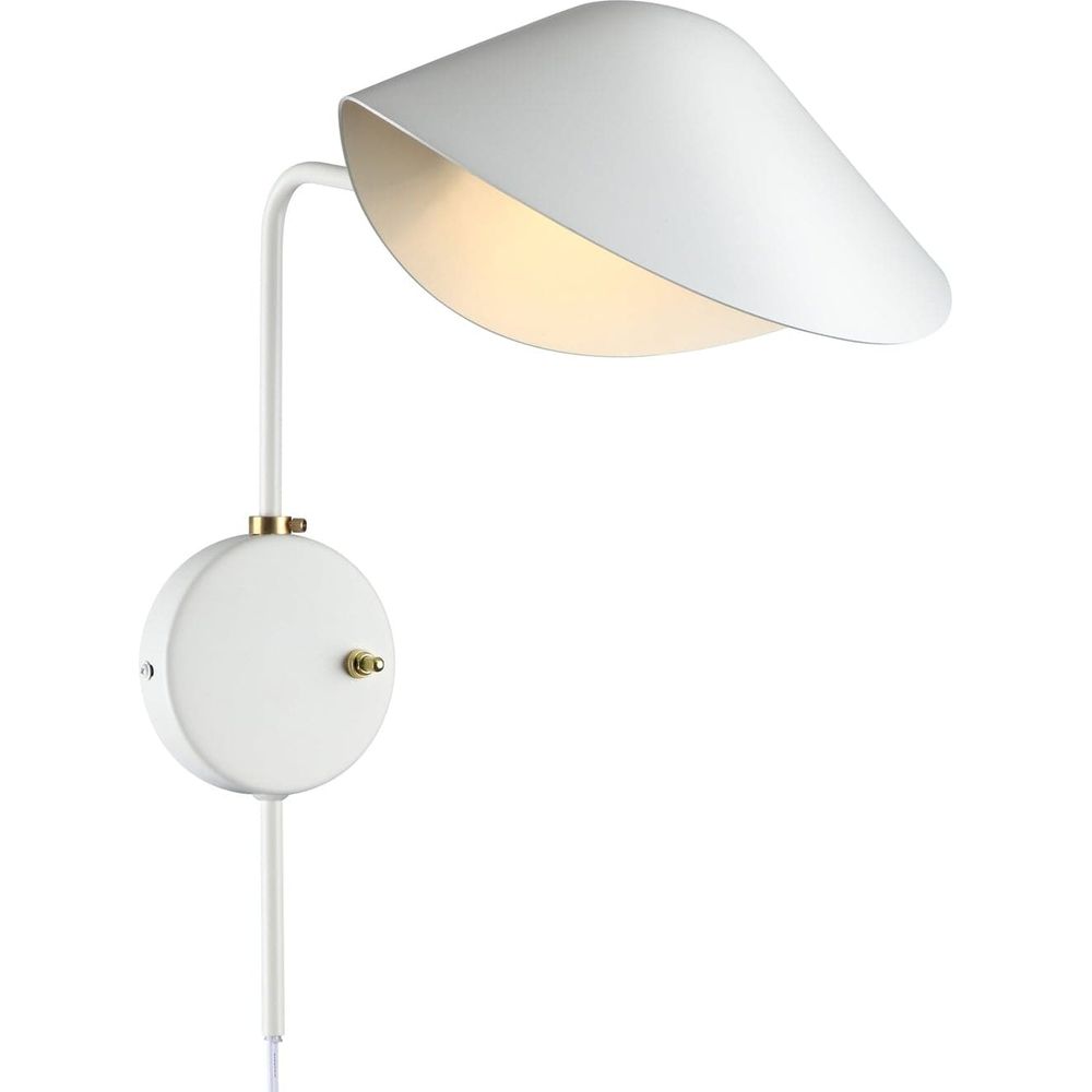 Mid Century Serge Antony Rotating Wall Sconce-France & Son-LBW060WHT-Wall LightingWhite-7-France and Son
