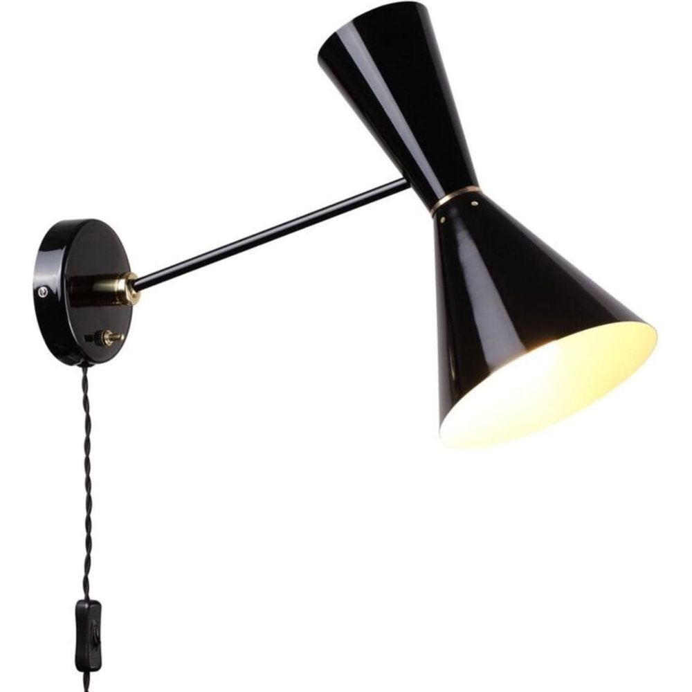 Bowtie Wall Sconce-France & Son-LBW079BLK-Wall Lighting-2-France and Son