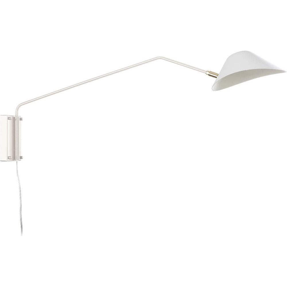 Mid Century Chapeau Long Rotating Wall Sconce-France & Son-LBW094CWHT-Wall LightingWhite-4-France and Son