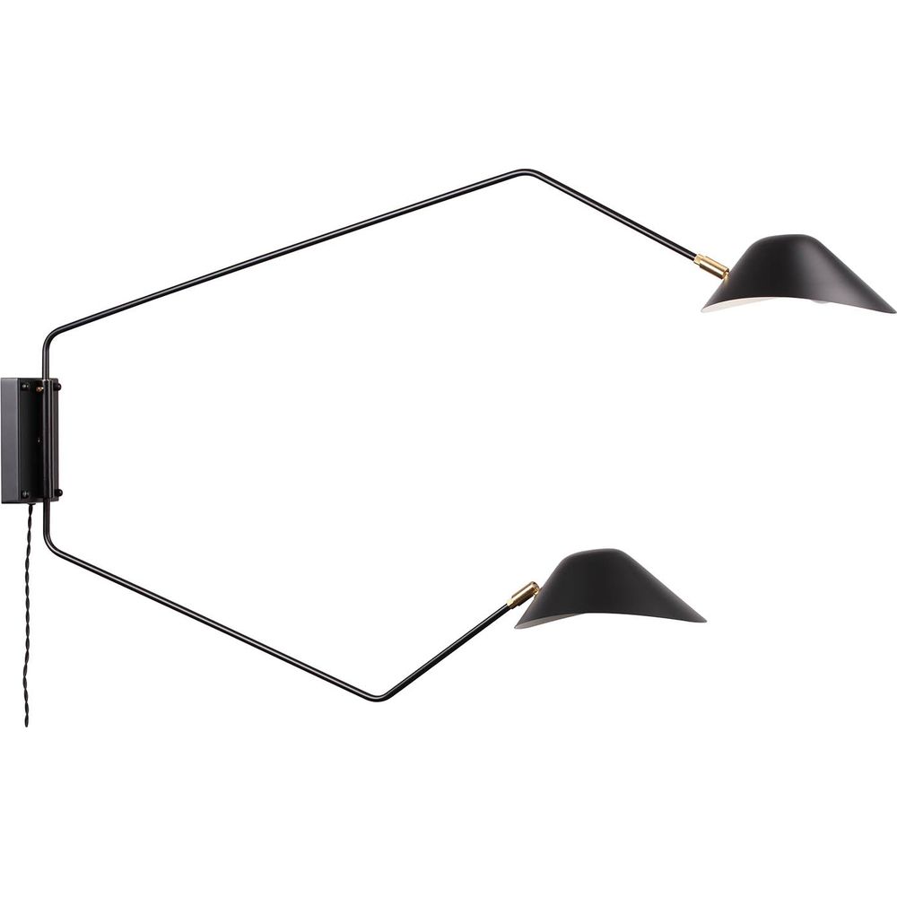 Mouille Chapeau Double Rotating Wall Sconce