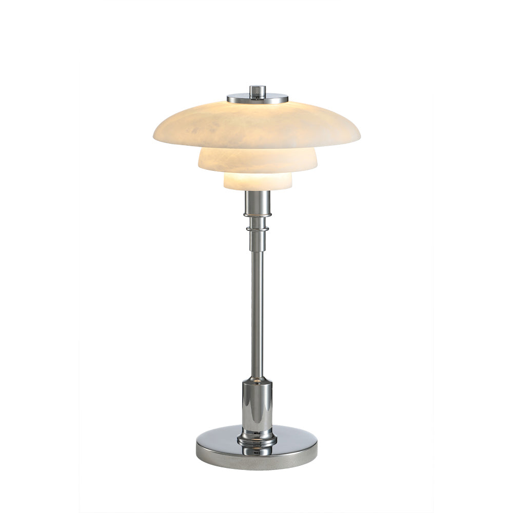 Henningsen Table Lamp - Alabaster 8" Diameter