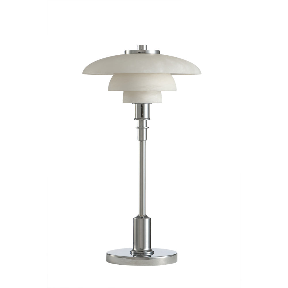 Henningsen Table Lamp - Alabaster 8" Diameter