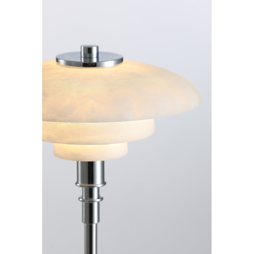 Henningsen Table Lamp - Alabaster 8" Diameter