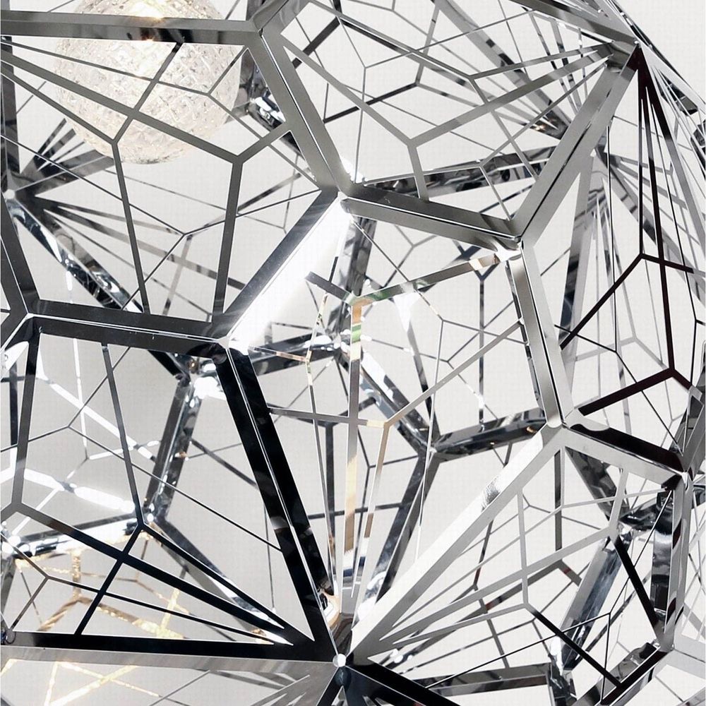 Etch Light Web Stainless Steel Pendant-France & Son-LM152PSS-Pendants-5-France and Son