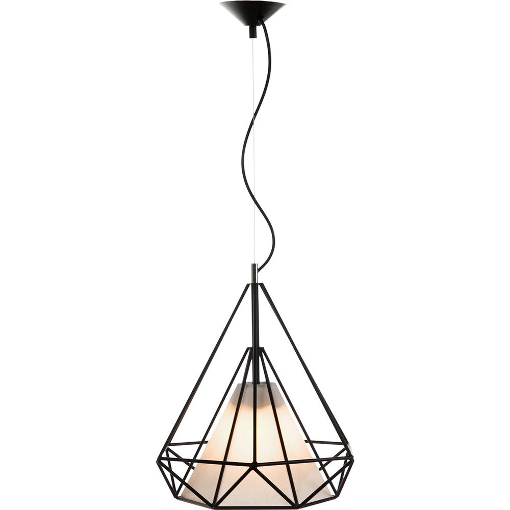Modern Cormick Ceiling Lamp-France & Son-LM160PBLK-Pendants-2-France and Son