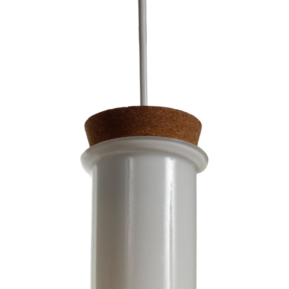 Modern Labware Pendant Lamp - Cylinder-France & Son-LM221PWHT-Pendants-2-France and Son
