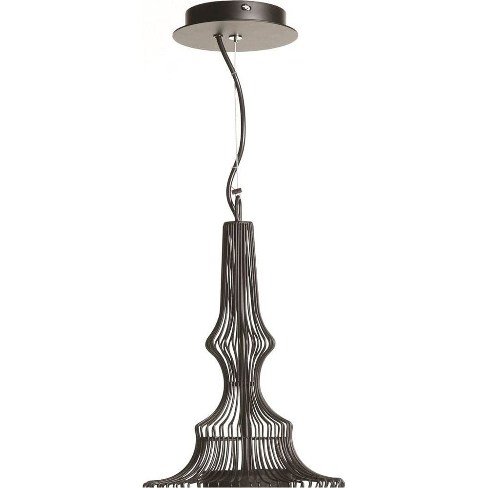 Modern Large Siena Pendant-France & Son-LM280PMBLK-Pendants-3-France and Son
