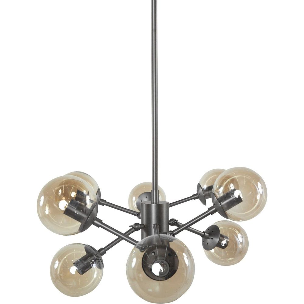 Espalier Branching Globe Chandelier-France & Son-LM3048PBLK-ChandeliersBlack-2-France and Son