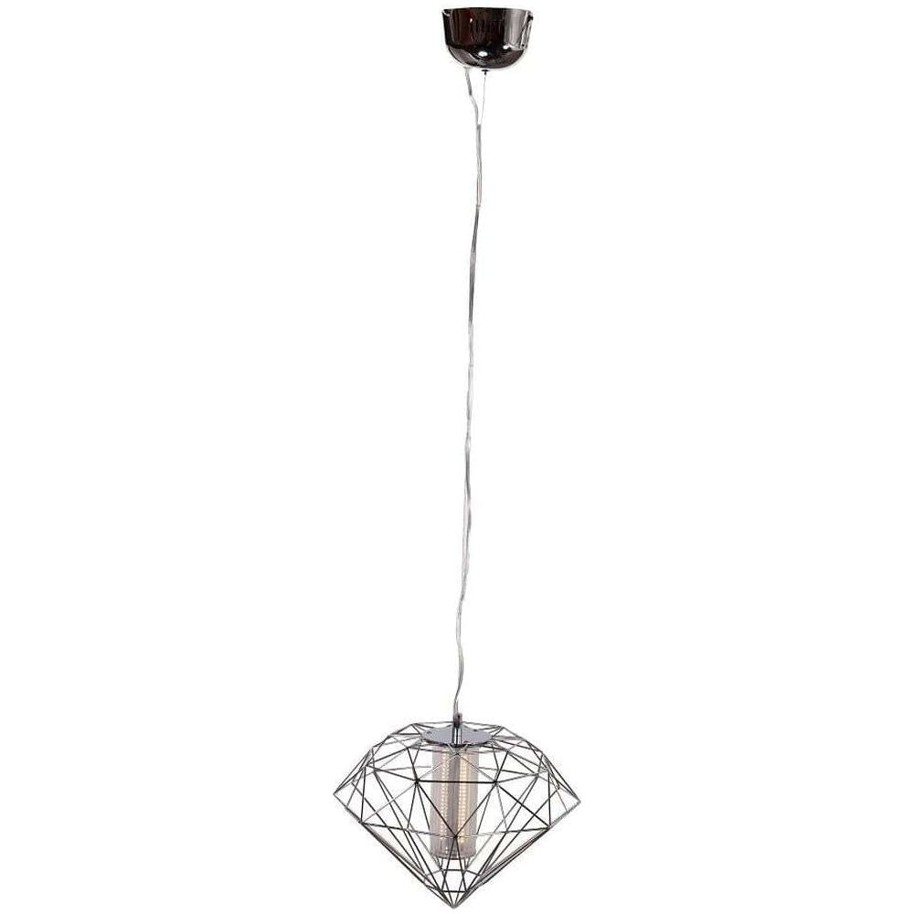 Modern Led Diamond Ceiling Lamp-France & Son-LM3803PCHR-Pendants-2-France and Son