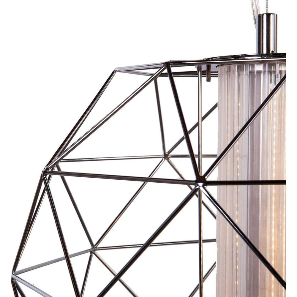 Wire Geode Pendant Lamp-France & Son-LM3804PCHR-Pendants-3-France and Son