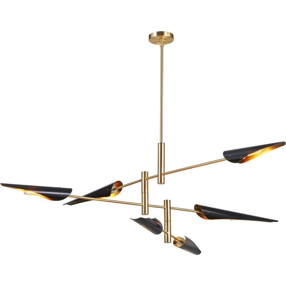 Modern Plato Mobile Chandelier-France & Son-LM4286PBLK-Chandeliers-2-France and Son