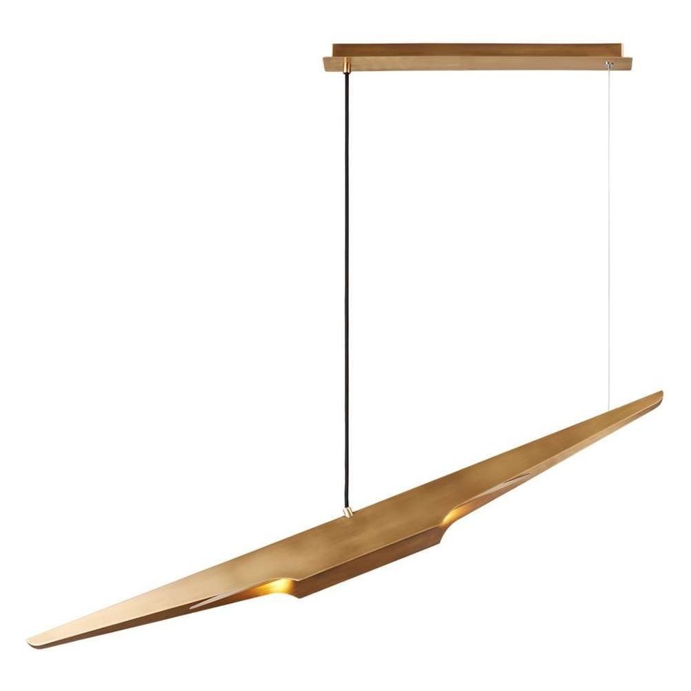 Modern Coltrane Suspension Lamp - Brass-France & Son-LM446PBRS-Pendants-1-France and Son