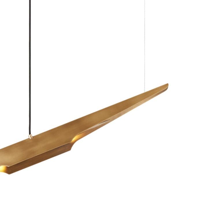 Coltrane Suspension Lamp - Brass-France & Son-STOCKR-LM446PBRS-Pendants-3-France and Son
