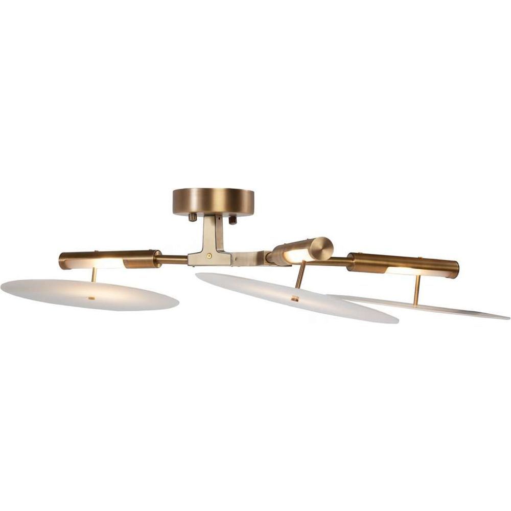 Modern Branching Halo Wall Sconce - Three Disk