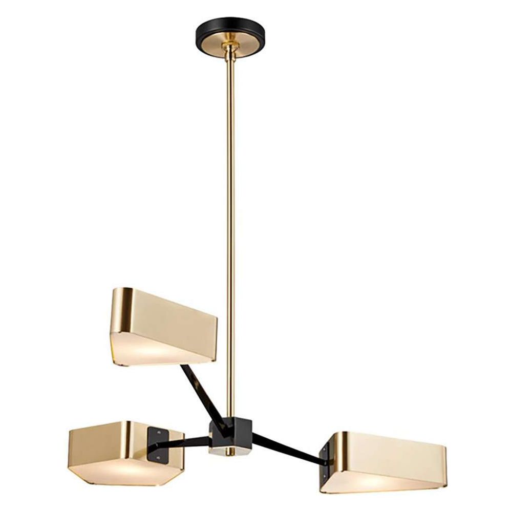 Modern Spider Gem Chandelier-France & Son-LM5273PBRS-ChandeliersBrass-1-France and Son