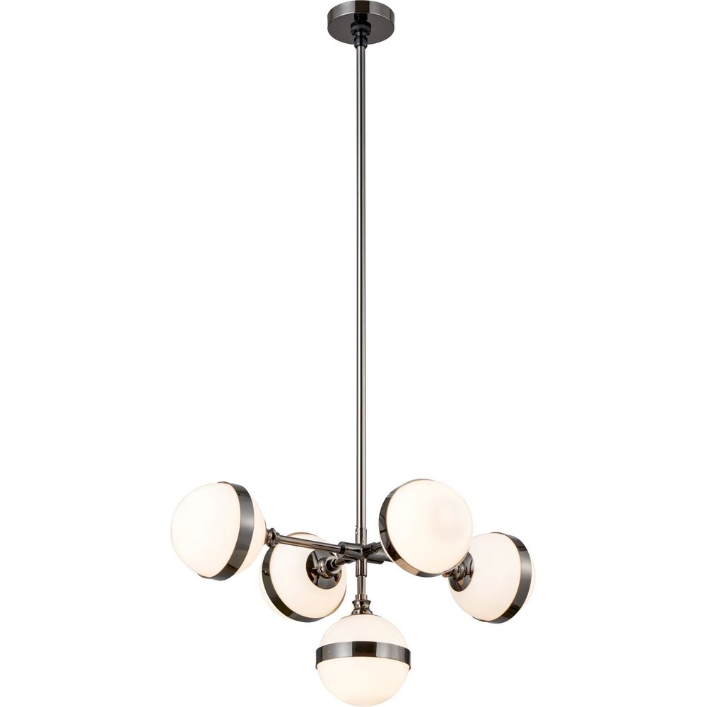 Peggy Guggen Chandelier - Petit-France & Son-LM5614PBLK-Chandeliers-1-France and Son
