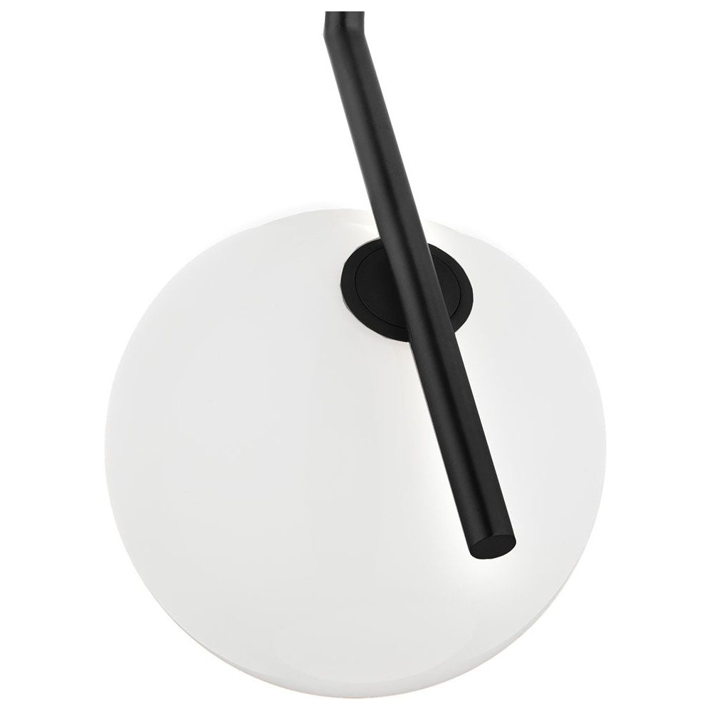 Modern Ball Pendant Light - Black-France & Son-LM5632PBLKWHT-Pendants-2-France and Son