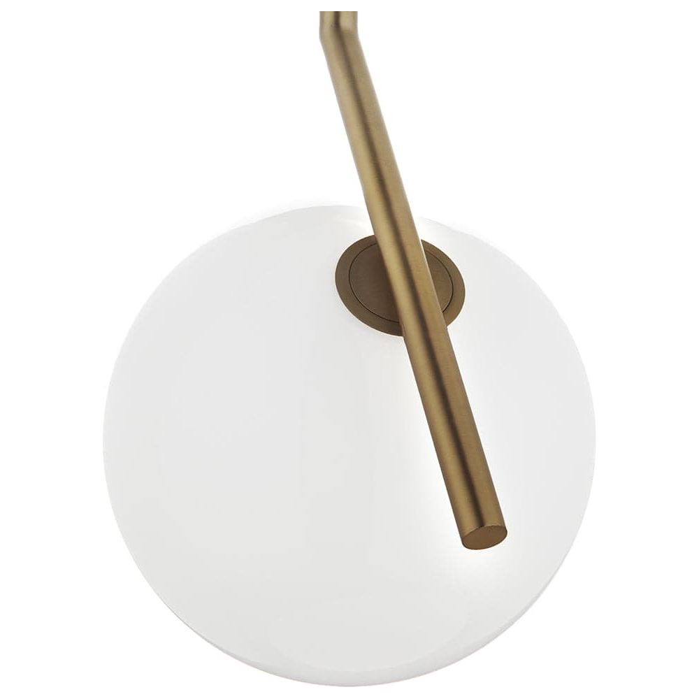 Brass Ball Pendant Light-France & Son-LM5632PBRSWHT-Pendants-3-France and Son