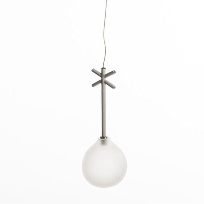 Flo Globe Pendant Lamp-France & Son-LM580PWHT-Pendants-2-France and Son