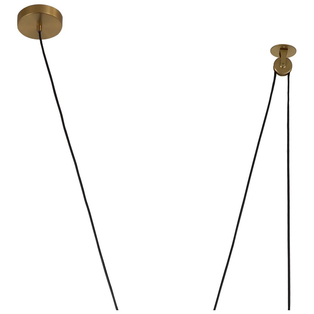 Cylinder Counterweight Pendant Light-France & Son-LM9233PBRS-Pendants-2-France and Son