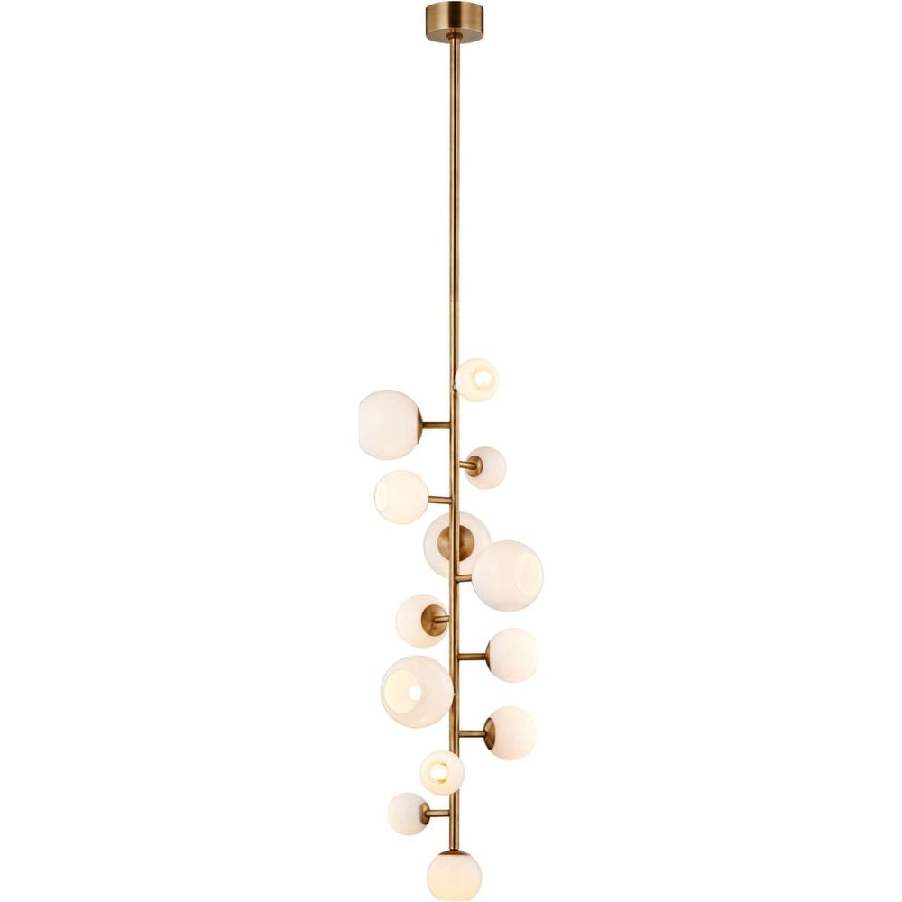 Vaccinium Branching Globe Vertical Chandelier-France & Son-LM9813PBRS-Chandeliers-1-France and Son