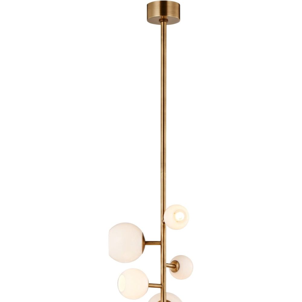 Vaccinium Branching Globe Vertical Chandelier-France & Son-LM9813PBRS-Chandeliers-2-France and Son