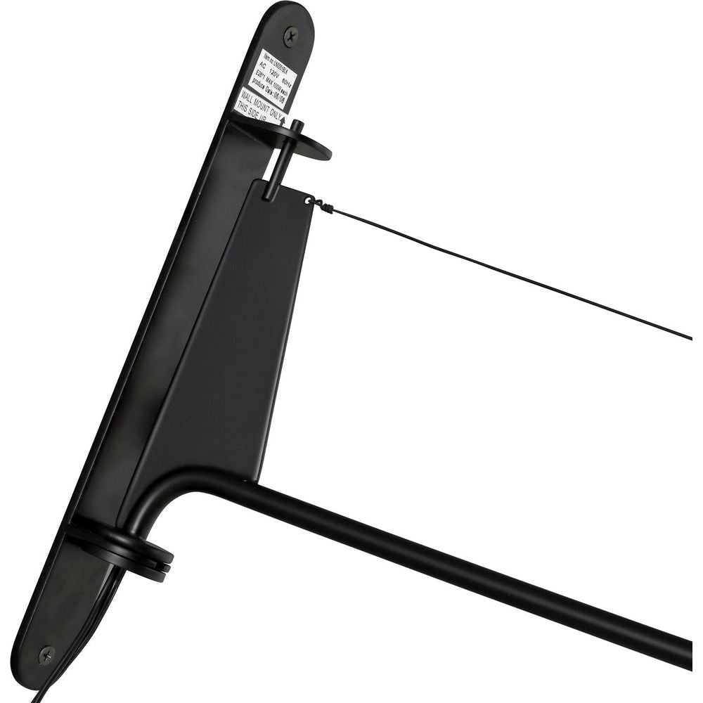 Jean Swing Arm Wall Lamp - Petite-France & Son-LN0051BLK-Wall Lighting-6-France and Son