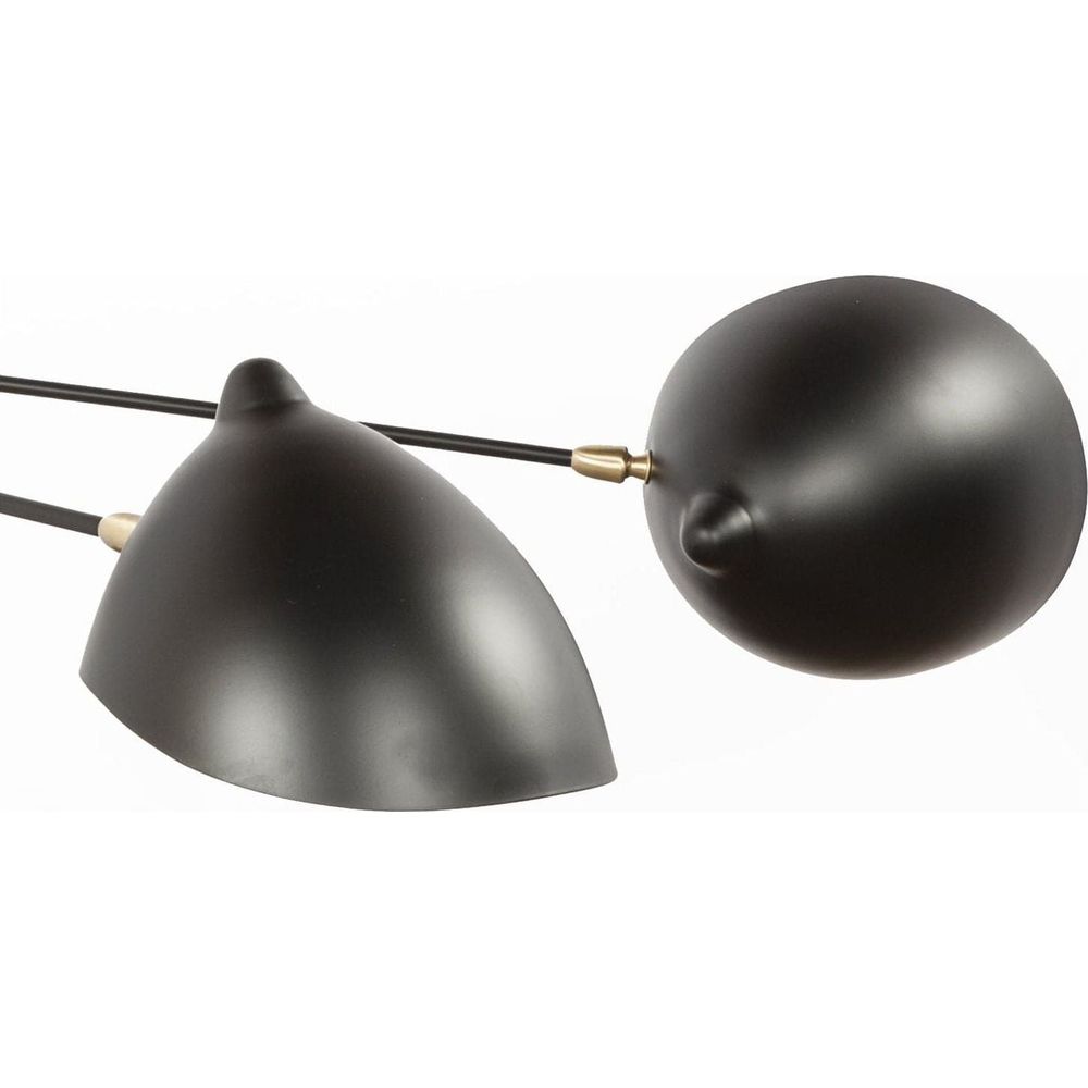 Five Arm Mouille MSC-R5 Rotating Sconce - Short-France & Son-LN0205BLK-Wall Lighting-2-France and Son