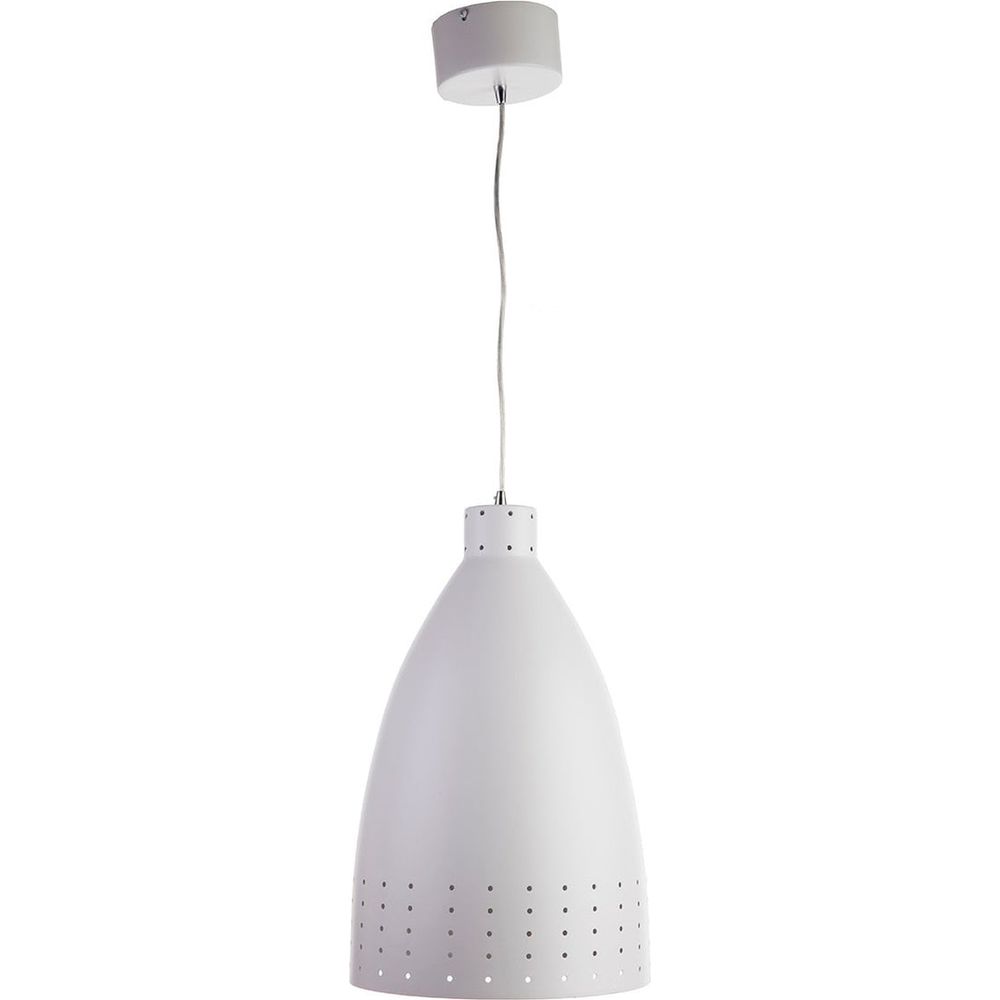 Retro Britt Dome Lamp-France & Son-LN1311WHT-Pendants-2-France and Son