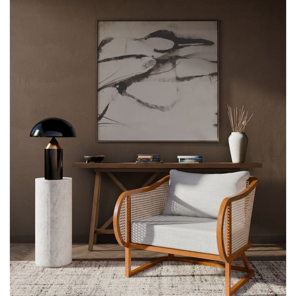 Mid Century Mushroom Table Lamp - Black and Copper-France & Son-LN3037BLKS-Table LampsClassico-6-France and Son