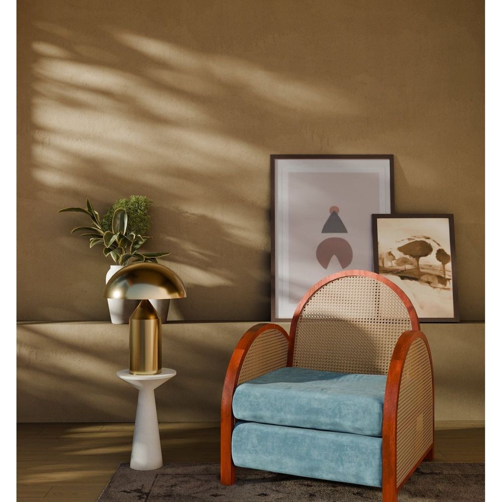 Mushroom Dome Table Lamp - Brass-France & Son-LN3037BRASS-Table LampsSmall-6-France and Son