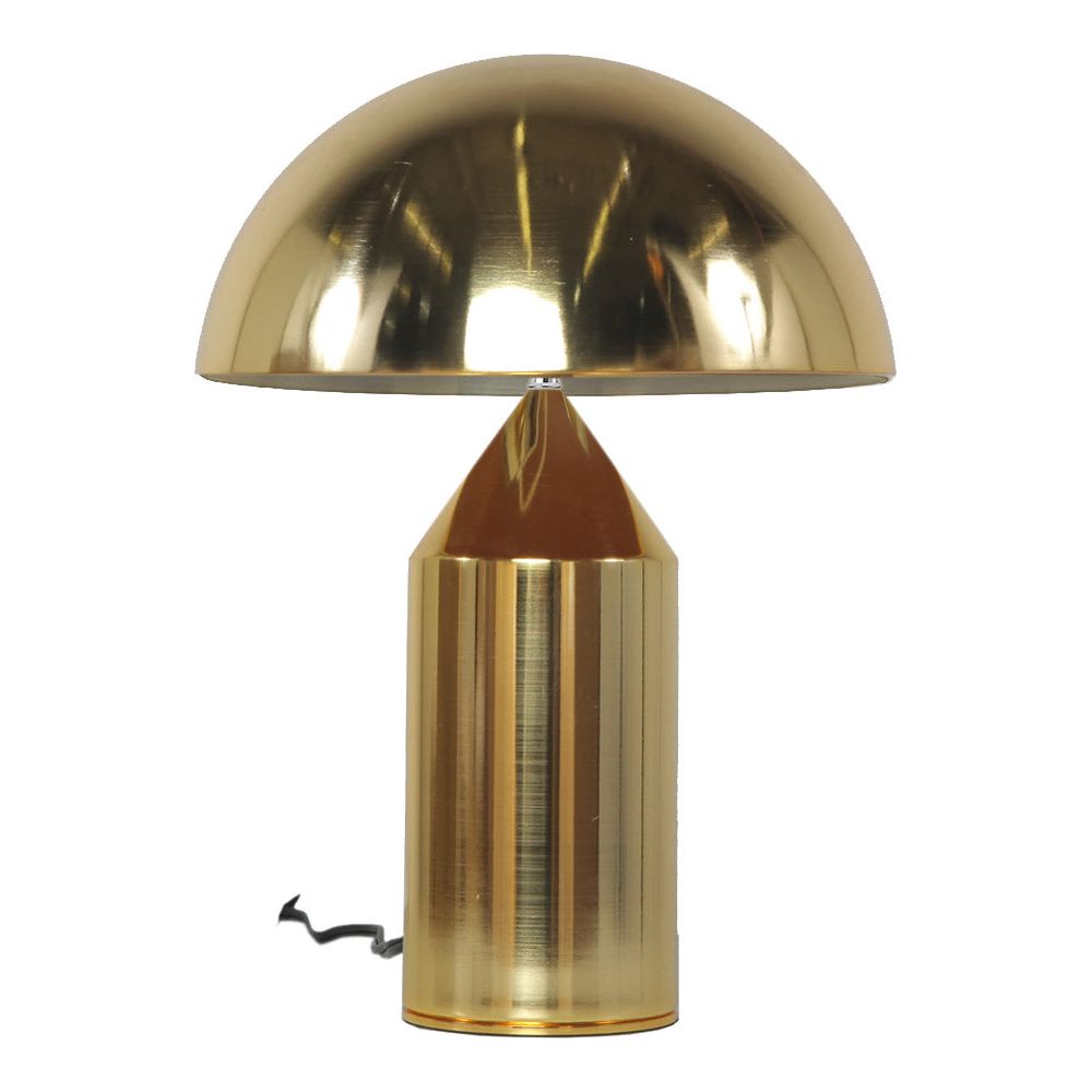 Mid Century Mushroom Table Lamp - Brass-France & Son-LN3037BRASSL-Table LampsLarge-2-France and Son