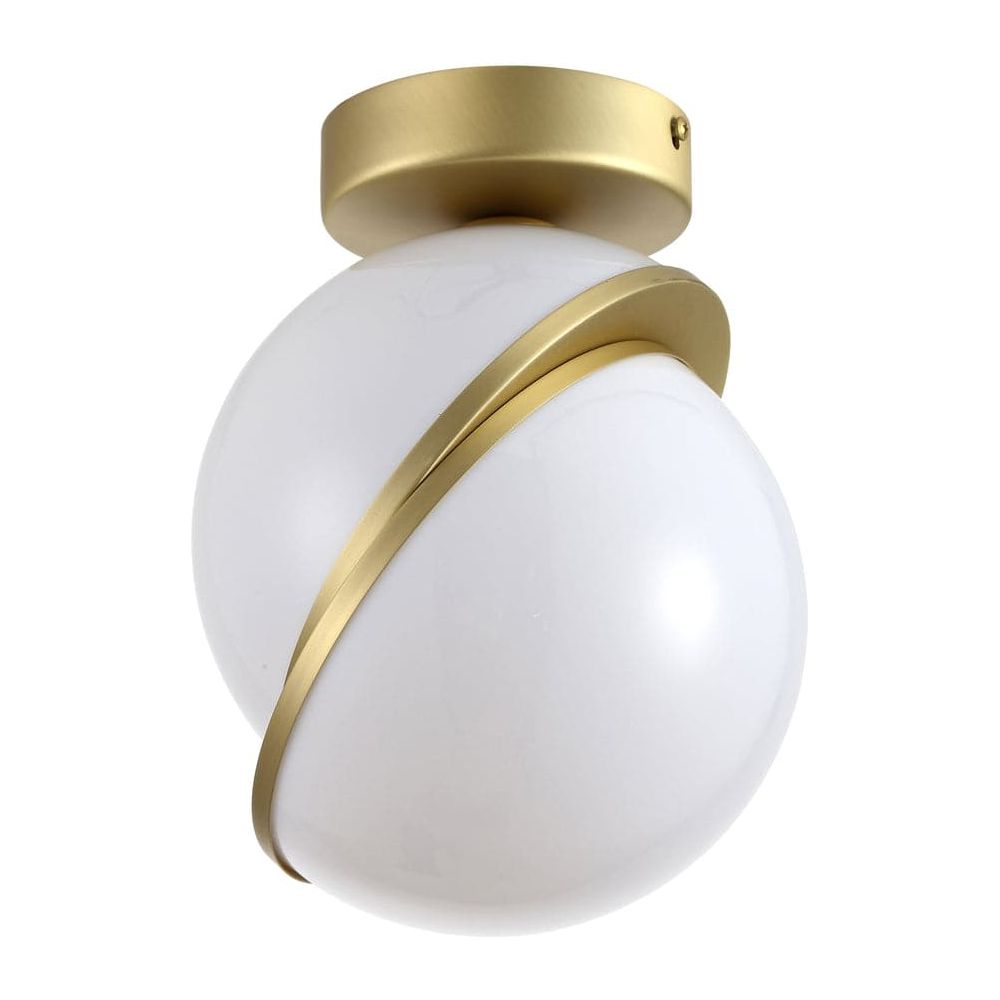 Sliced Globe Flush Mount-France & Son-LN6652BRASS-Flush Mounts-2-France and Son