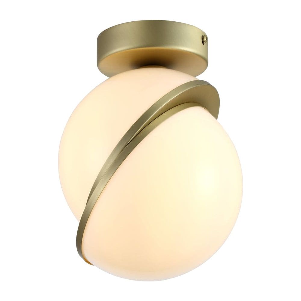 Sliced Globe Flush Mount-France & Son-LN6652BRASS-Flush Mounts-1-France and Son