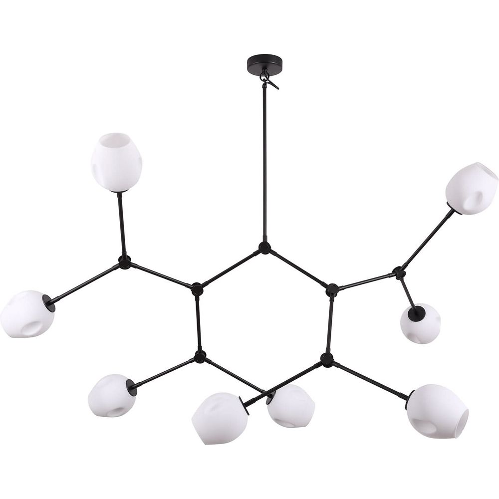 Molecule Branching Chandelier with 8 Globes