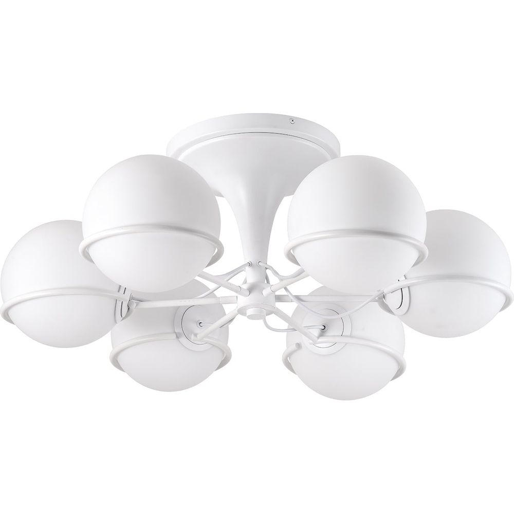 Sarfatti Atomic 6 Globe Flush Mount