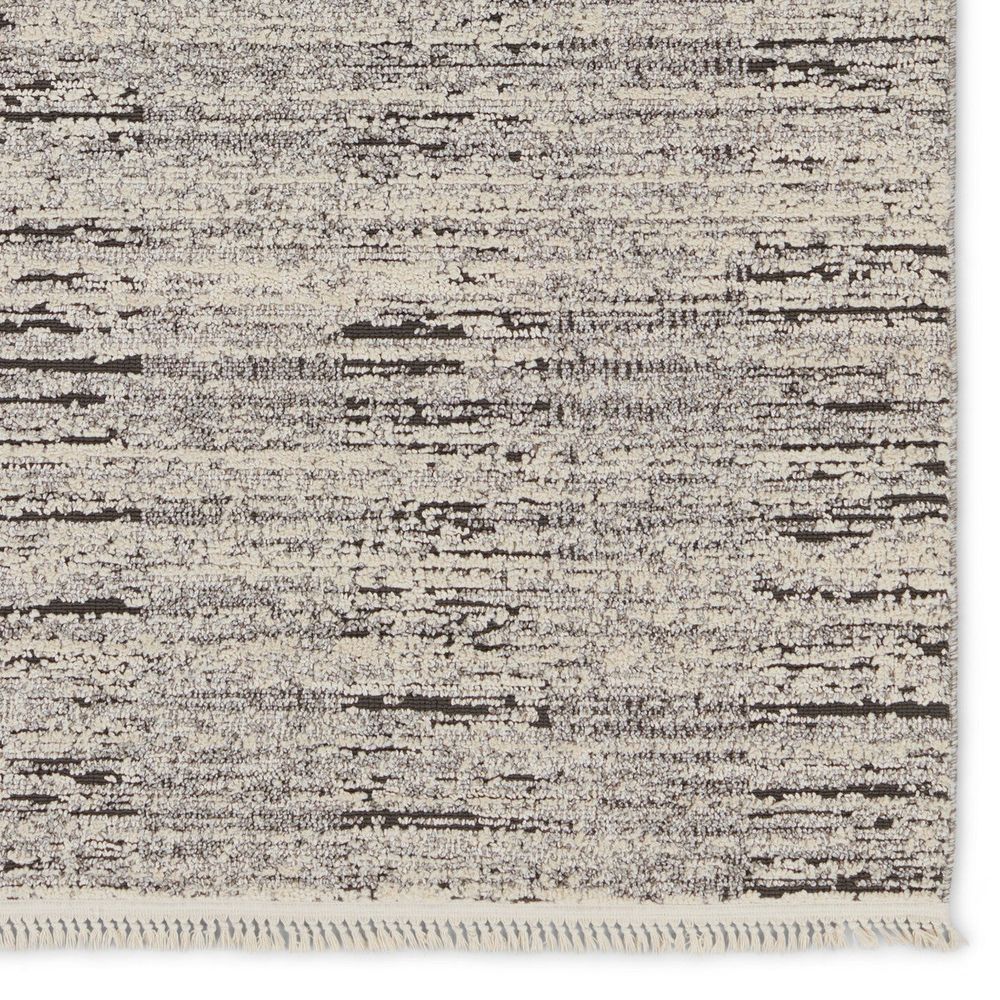 Runners Tempo Striped Gray/ Cream Runner Rug (3'X8')