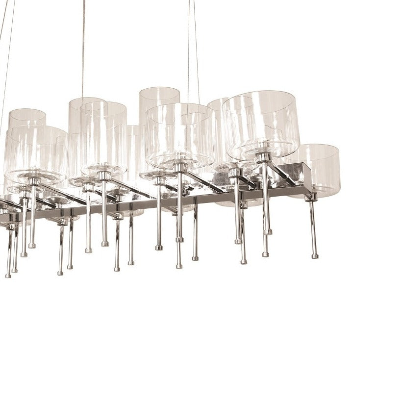Spillray Linear Chandelier-France & Son-LS1127S26-Chandeliers-2-France and Son